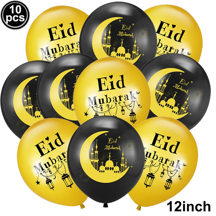 Eid Mubarak Letter Balloons