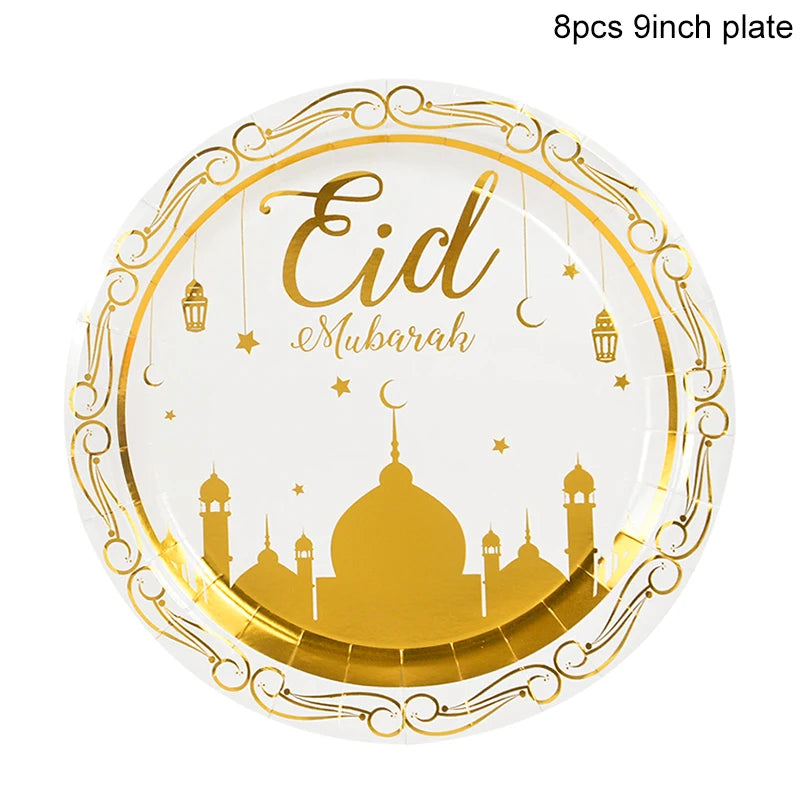 Eid Mubarak Disposable Tableware