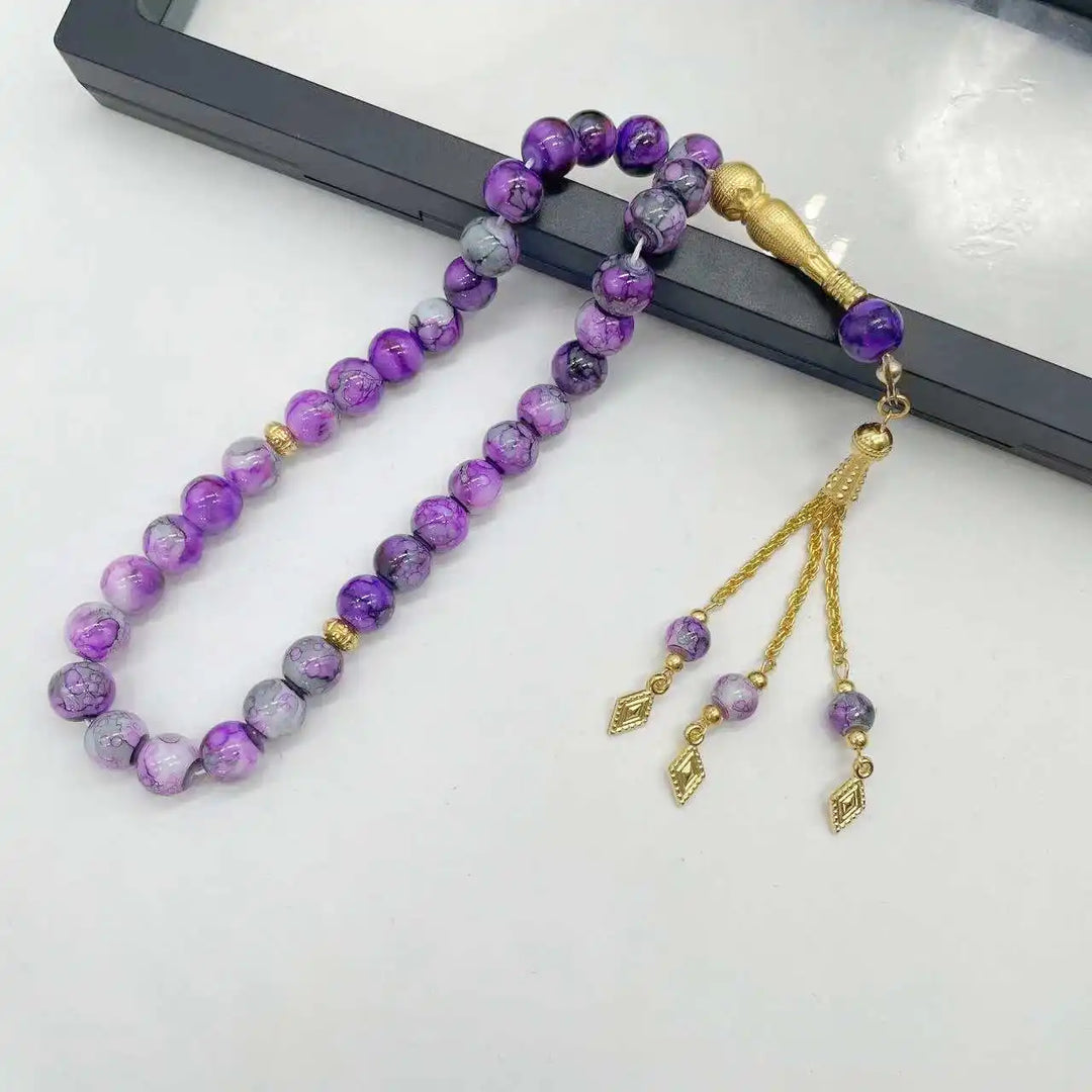 Glass Tassel Muslim Tasbeeh