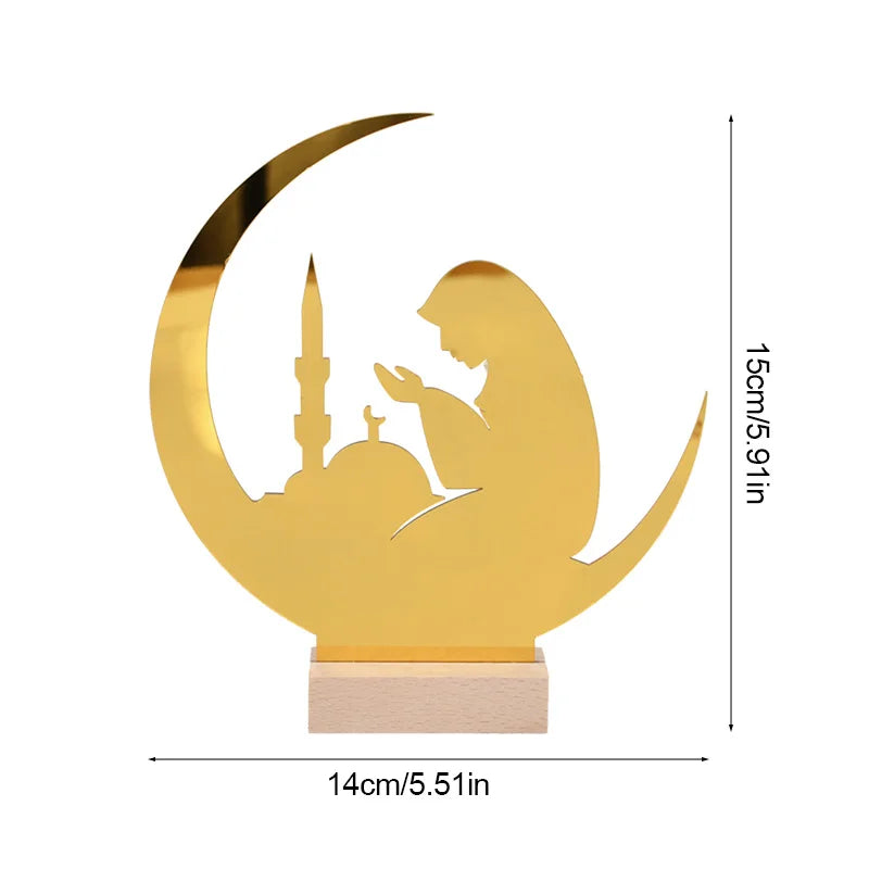 Ramadan Mubarak Acrylic Ornament 2025 Eid Mubarak Ramadan Kareem Decoration for Home