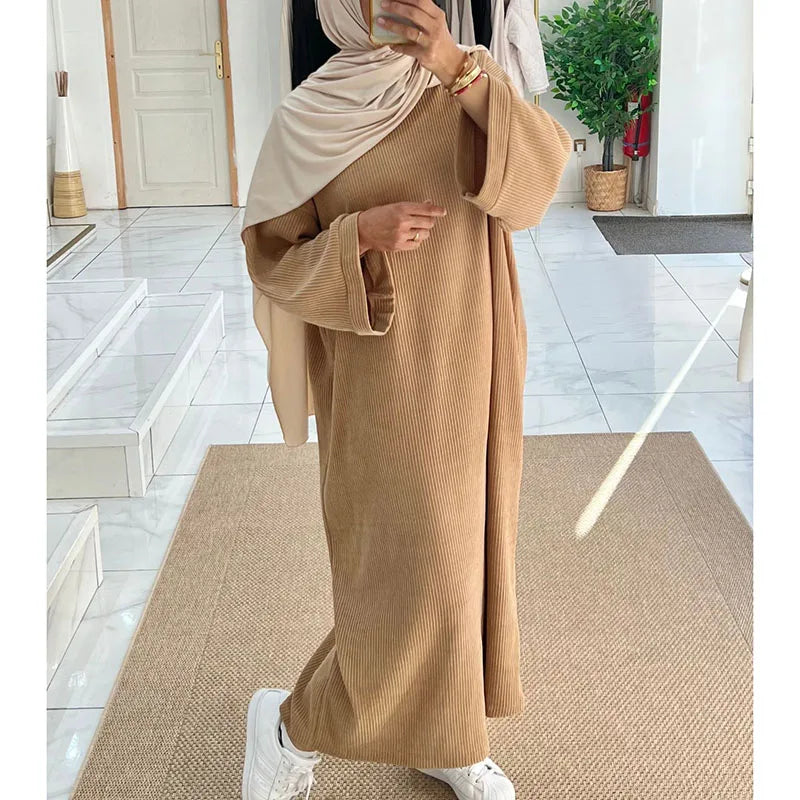 Muslim Women Long Sleeve Modest Dress