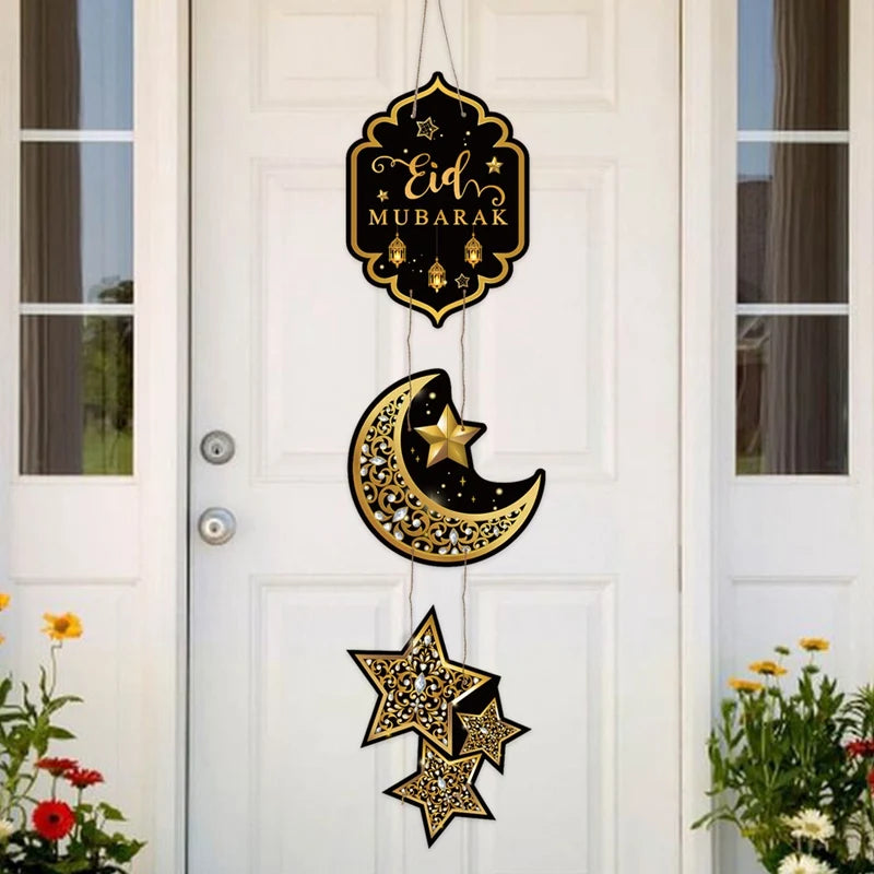 Eid Mubarak Door Hanging Flag