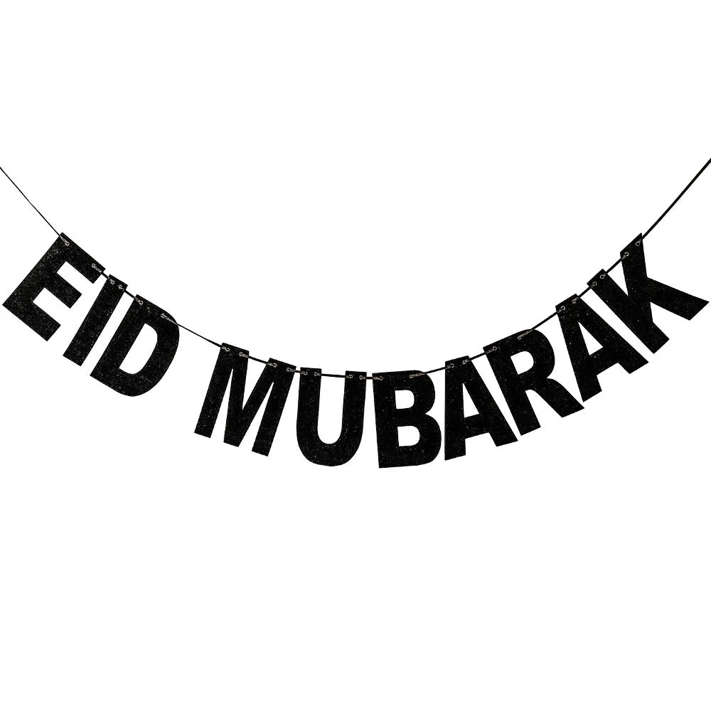 EID Mubarak Star Moon Hanging Banner