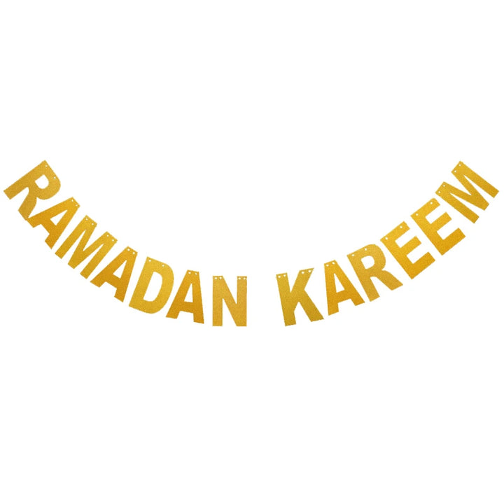 EID Mubarak Banner Glitter Star
