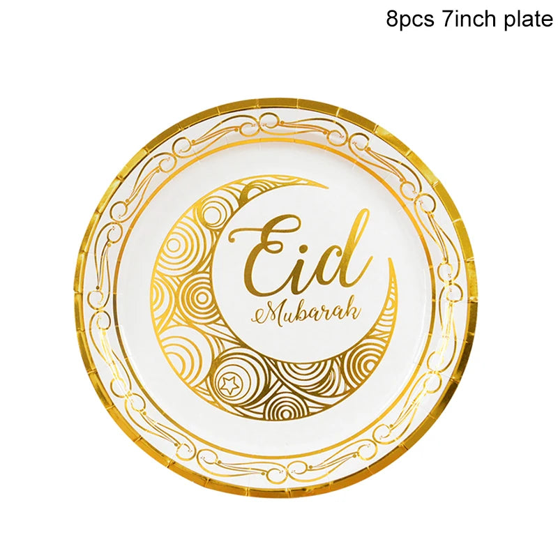 Eid Mubarak Disposable Tableware