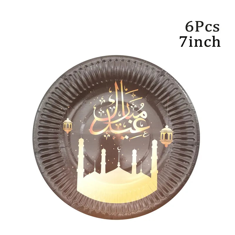 Eid Mubarak Disposable Tableware