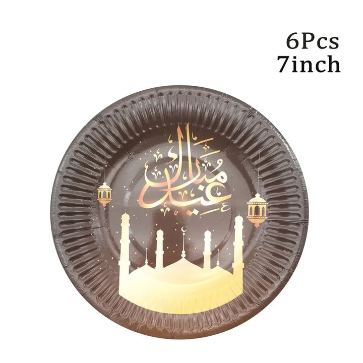 Eid Mubarak Disposable Tableware