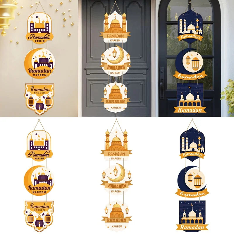 Eid Mubarak Door Hanging Flag