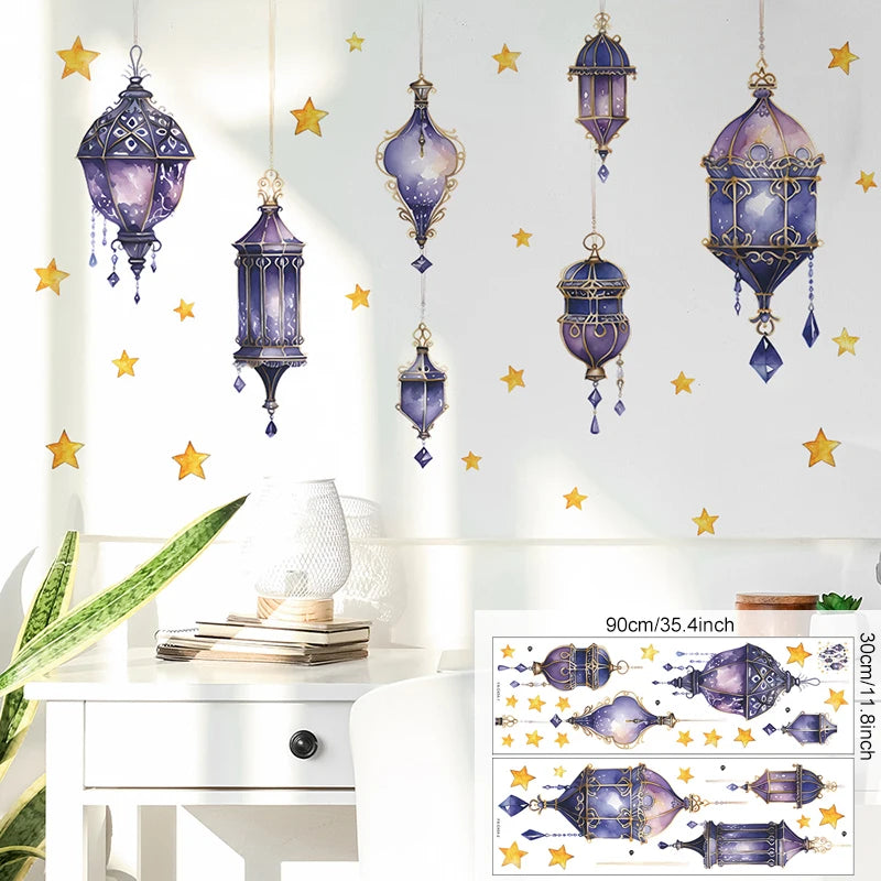 Muslim Islamic Window Sticker Decorations for Home