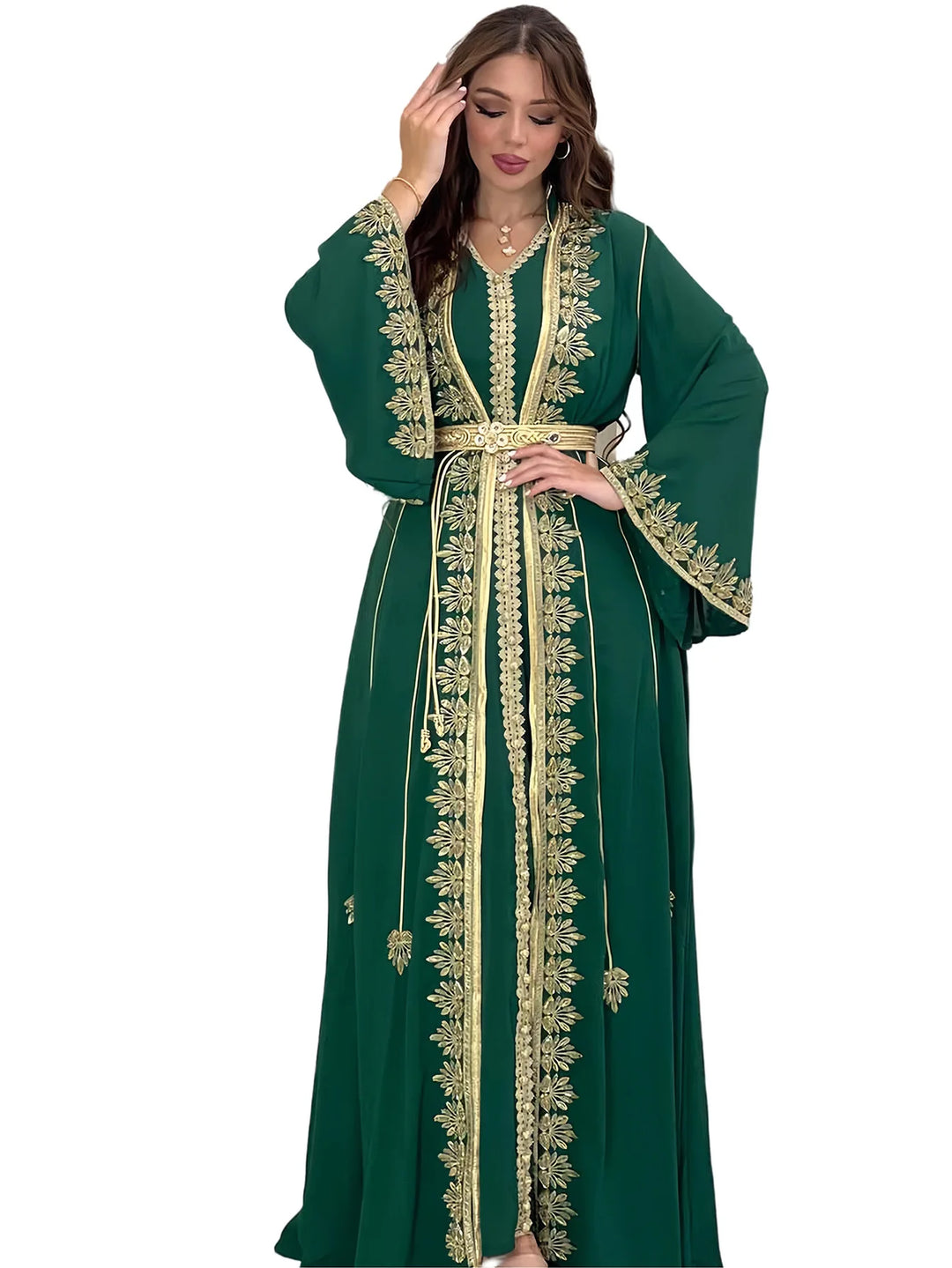 Muslim Women Party Embroidery Dresses