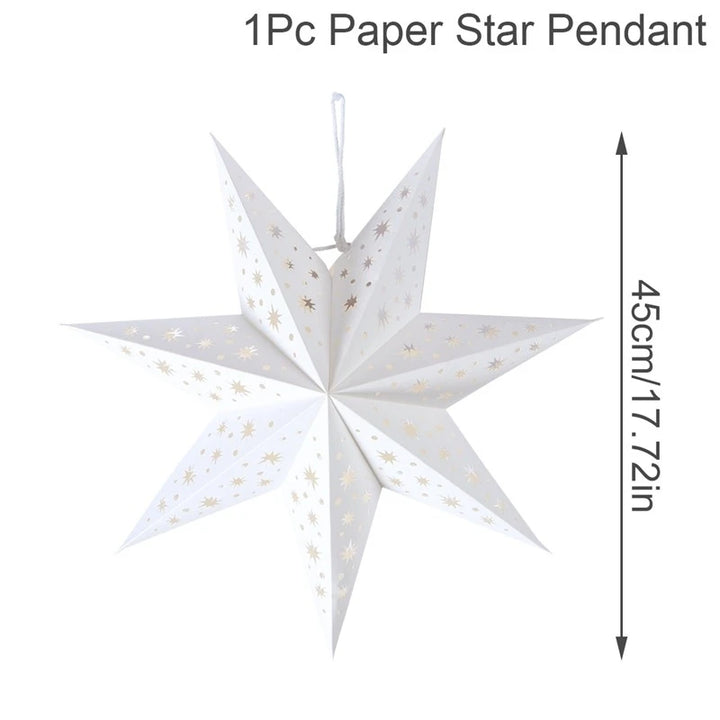 Eid Mubarak Hollow Star Hanging Home Decorations