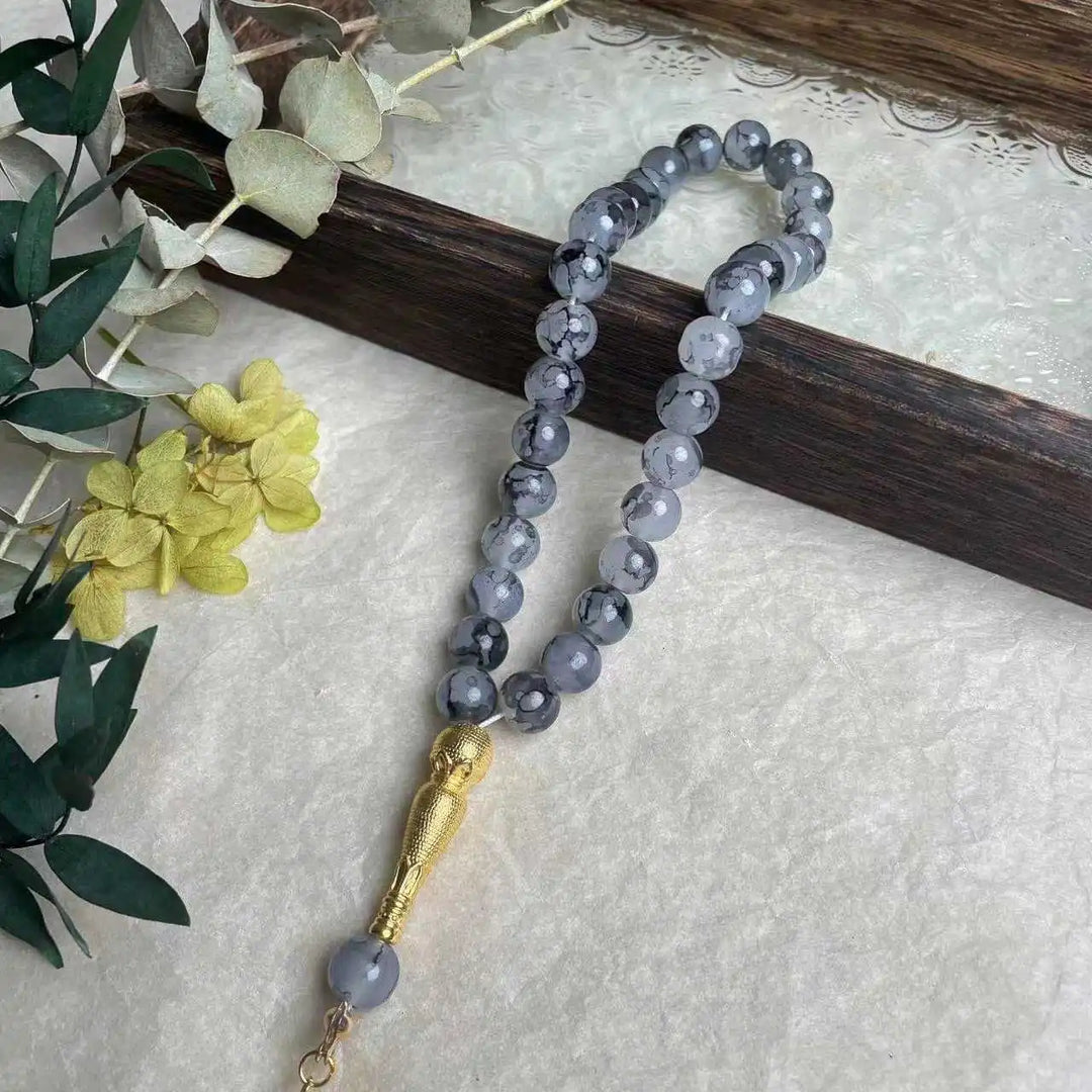 Glass Tassel Muslim Tasbeeh