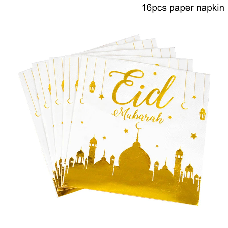 Eid Mubarak Disposable Tableware