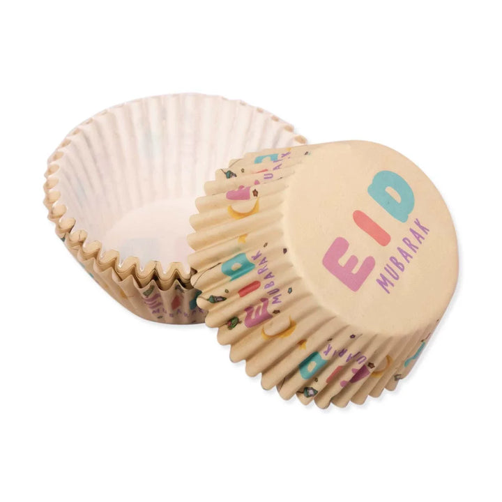 50pcs/set Eid Mubarak Cupcake Paper