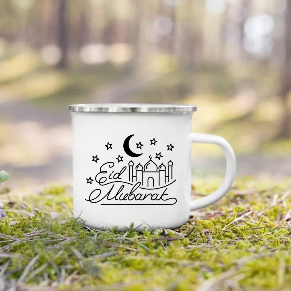 Eid Mubarak Print Coffee Cup