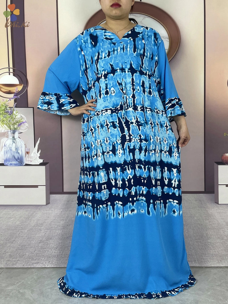 Boubou Islamic Long-sleeved Abaya for Woman