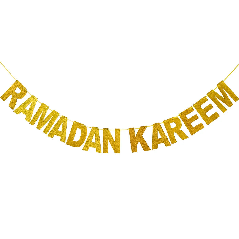 EID Mubarak Star Moon Hanging Banner