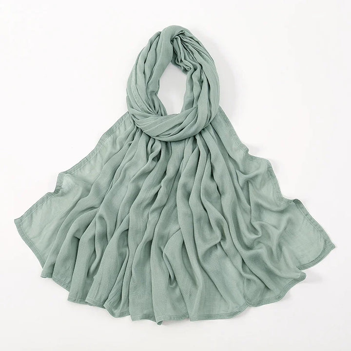 Thin Plain Muslim Hijabs for Women