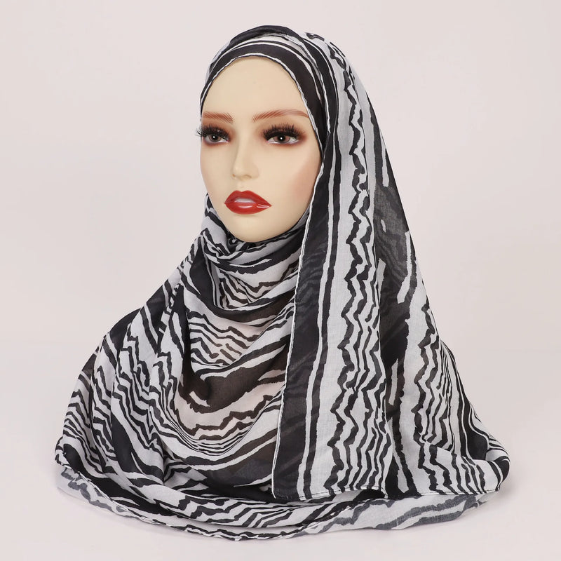 Leopard Print Ramadan Hijab for Women