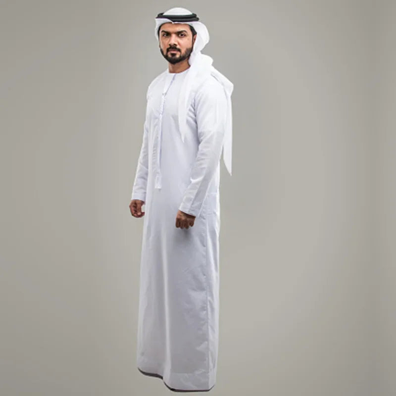 Muslim Men White Jubba Thobe