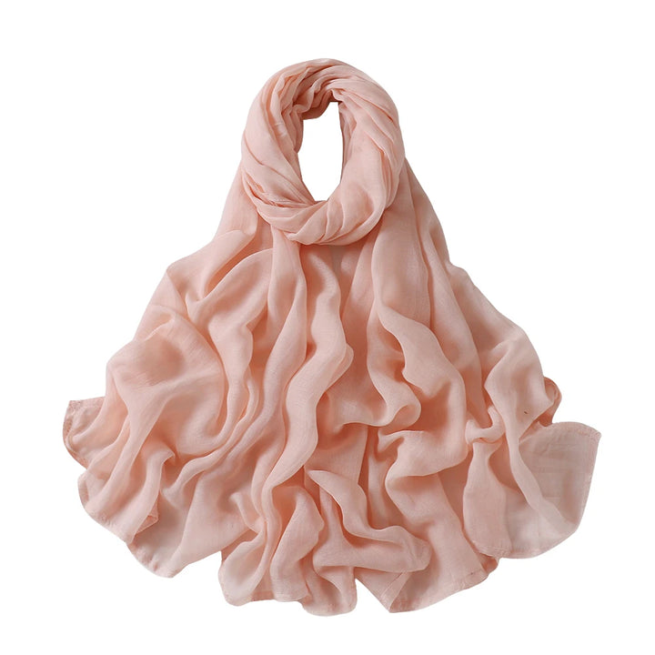 Thin Plain Muslim Hijabs for Women