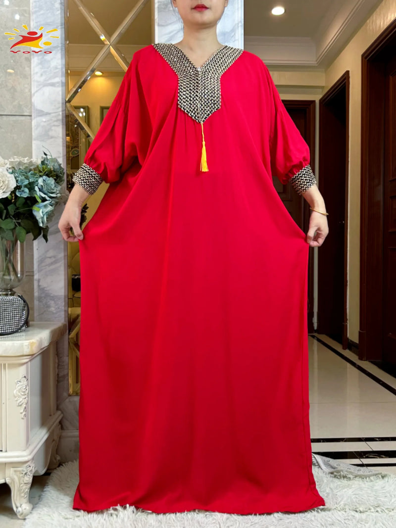 New Muslim Women Long Sleeve Autumn Dress