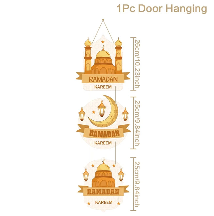 Eid Mubarak Door Hanging Flag