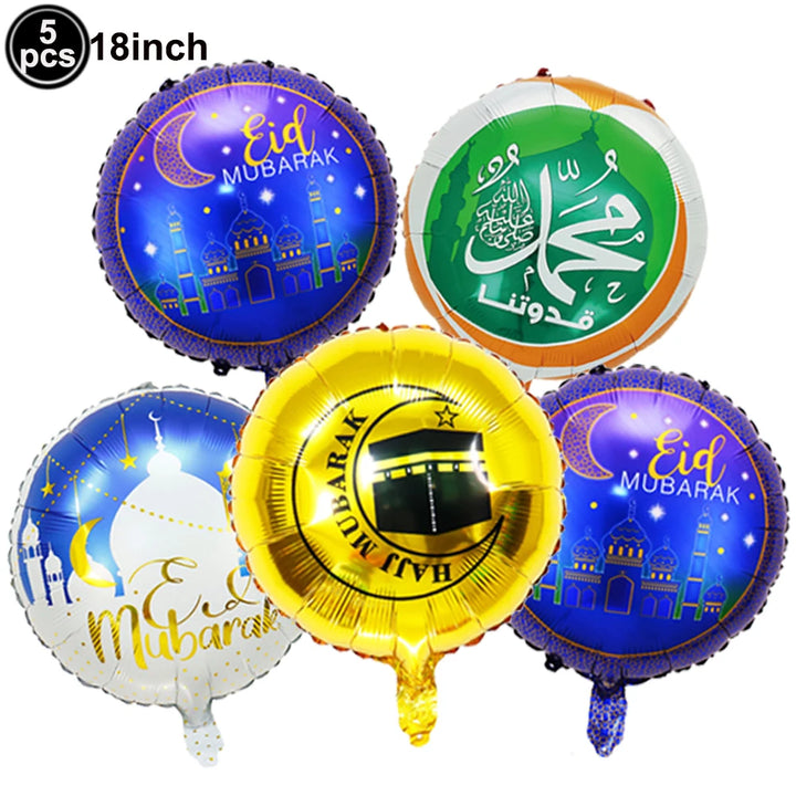 Eid Mubarak Letter Balloons