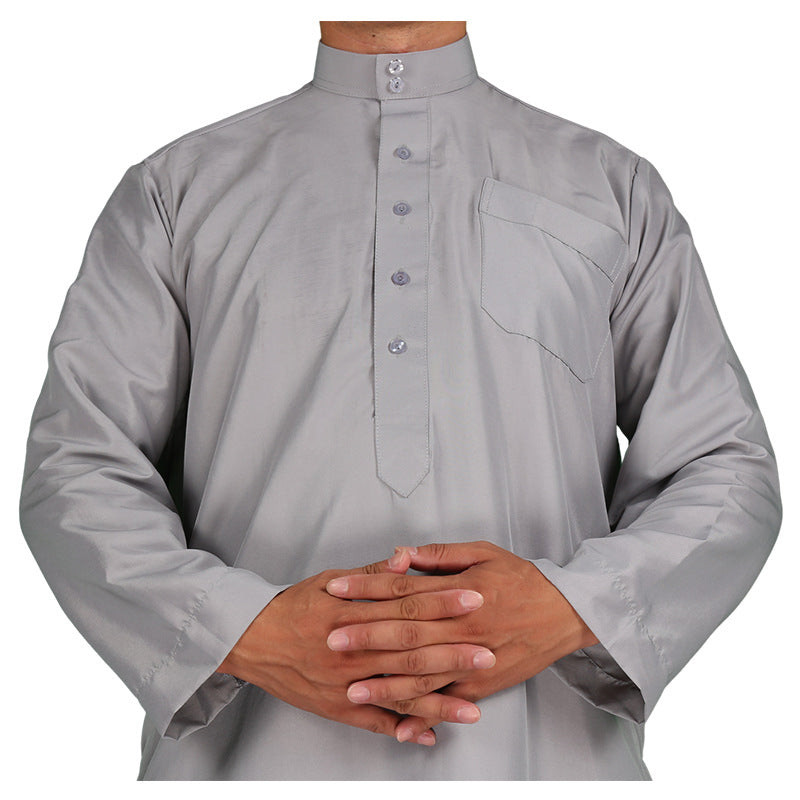 Grey Color Long Thobe
