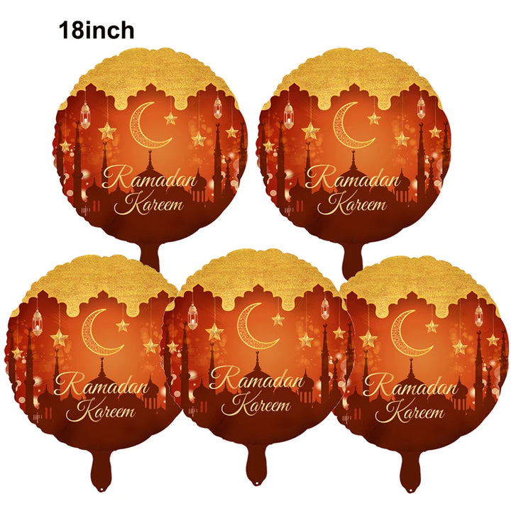 Eid Mubarak Letter Balloons