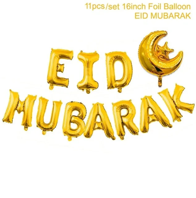 EID Mubarak Balloons Decoration For Home