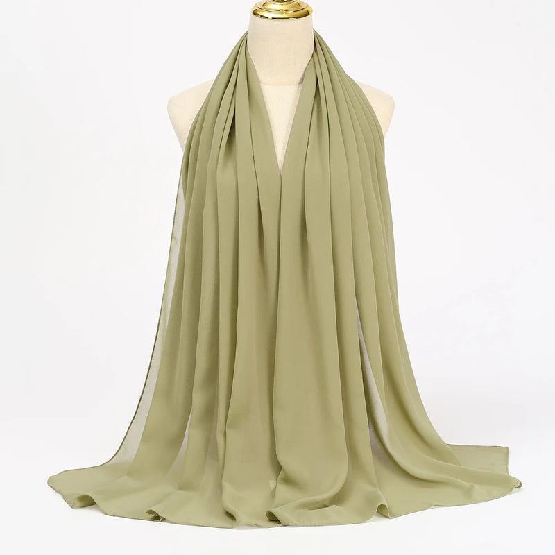 Muslim Chiffon Hijab Scarf for Women