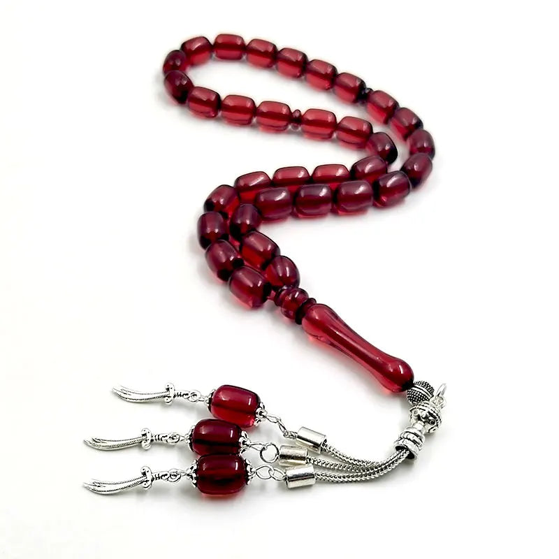 Red Resin Tasbih/prayer beads