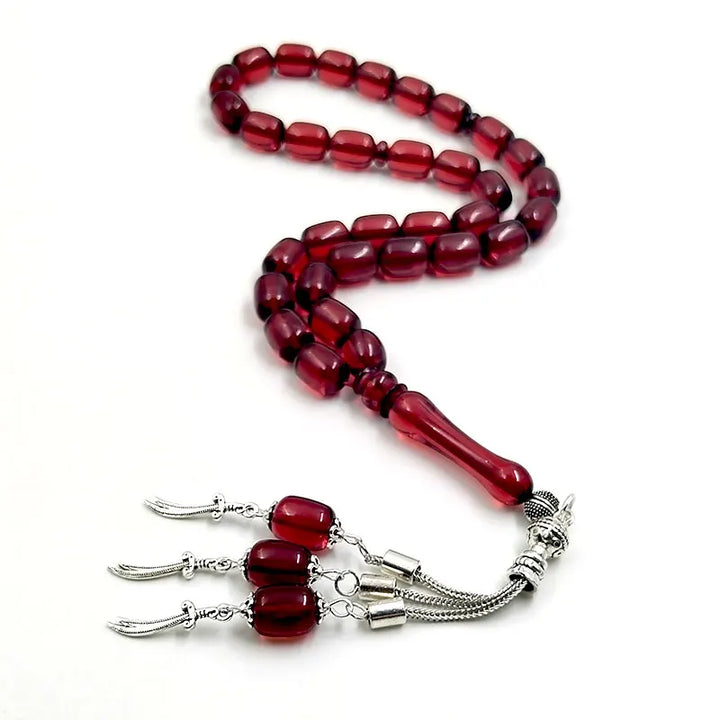 Red Resin Tasbih/prayer beads