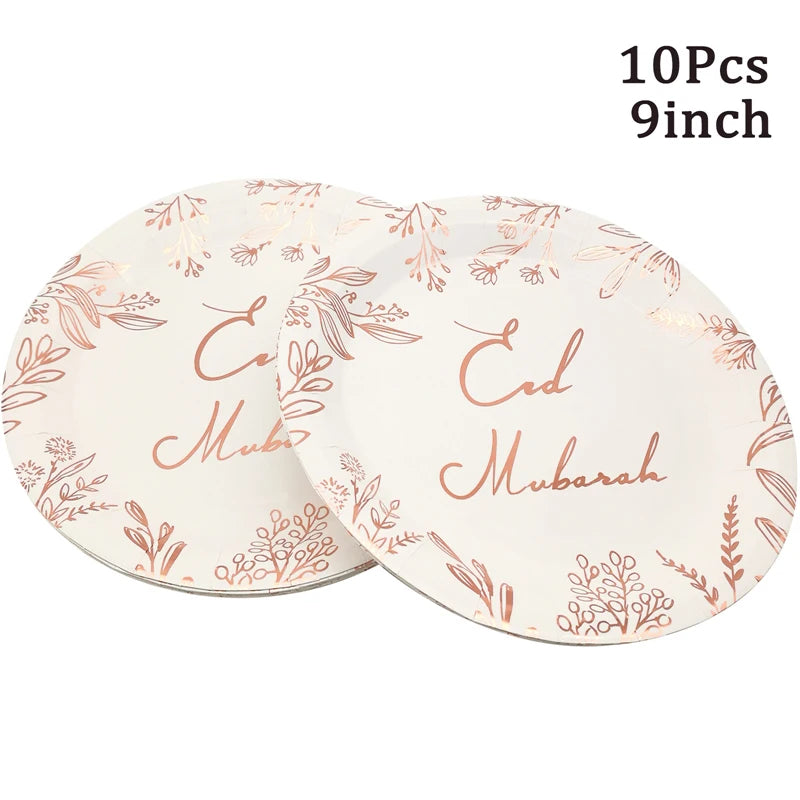 Eid Mubarak Disposable Tableware