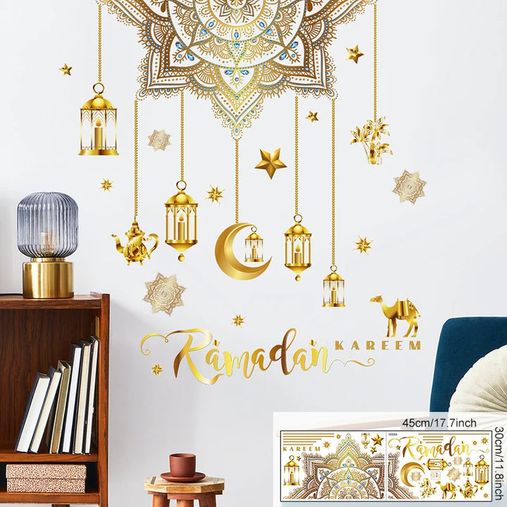 Muslim Islamic Window Sticker Decorations for Home