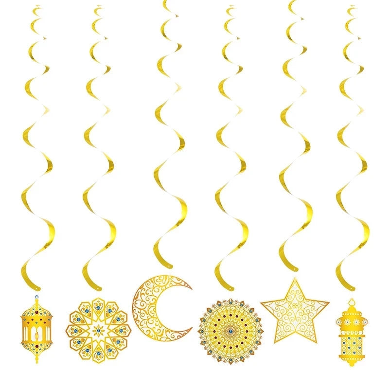 EID Mubarak Banner Glitter Star