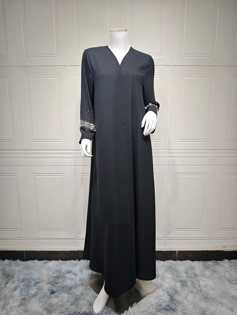 Muslim Women's Large Size Abaya with Scarf