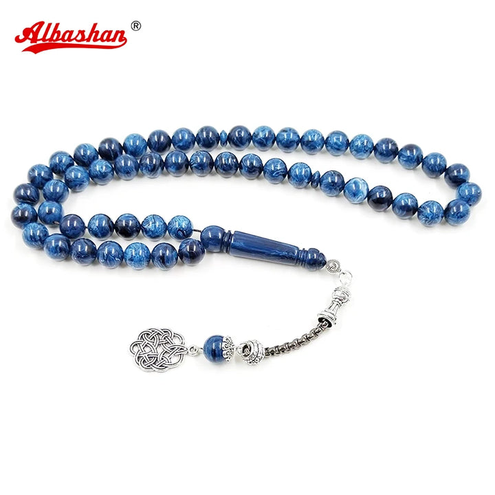 Blue Resin Islamic Tasbih