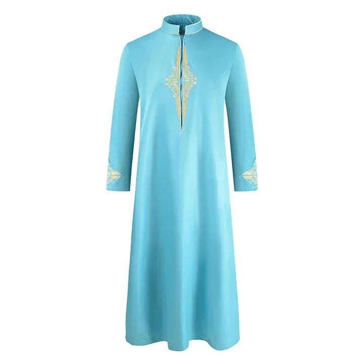 Muslim Men's Long Sleeved Loose Fitting Robe
