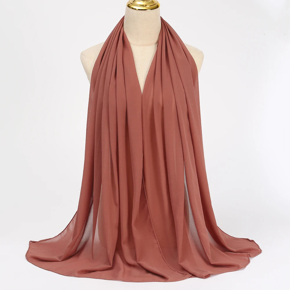 Muslim Chiffon Hijab Scarf for Women