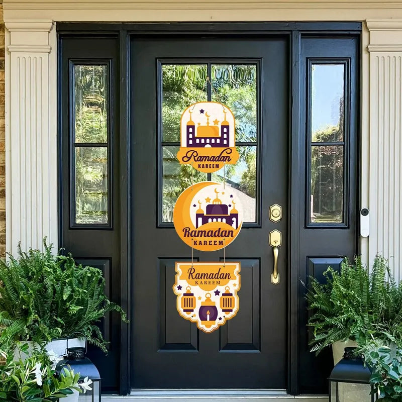 Eid Mubarak Door Hanging Flag