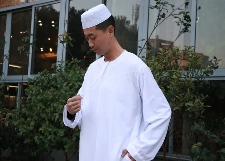 Muslim Men White Jubba Thobe