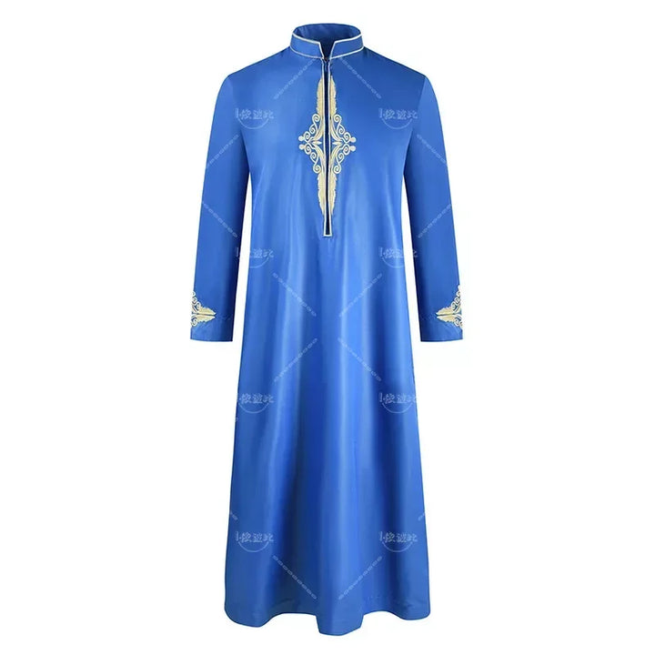 Muslim Men's Long Sleeved Loose Fitting Robe