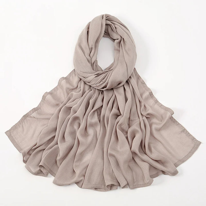 Thin Plain Muslim Hijabs for Women