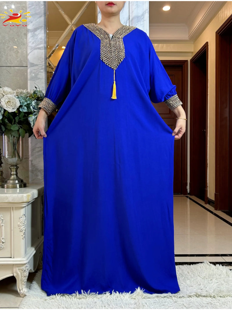 New Muslim Women Long Sleeve Autumn Dress