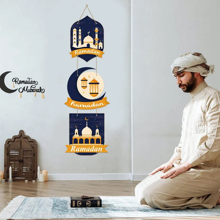 Eid Mubarak Door Hanging Flag