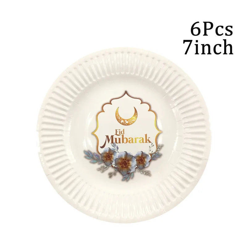 Eid Mubarak Disposable Tableware
