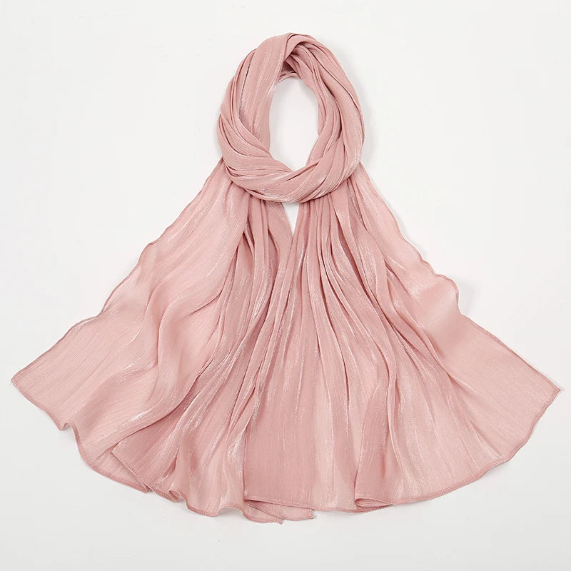 New Premium Silk Crinkle Hijab