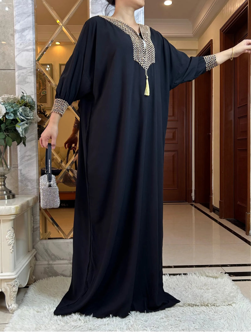 New Muslim Women Long Sleeve Autumn Dress